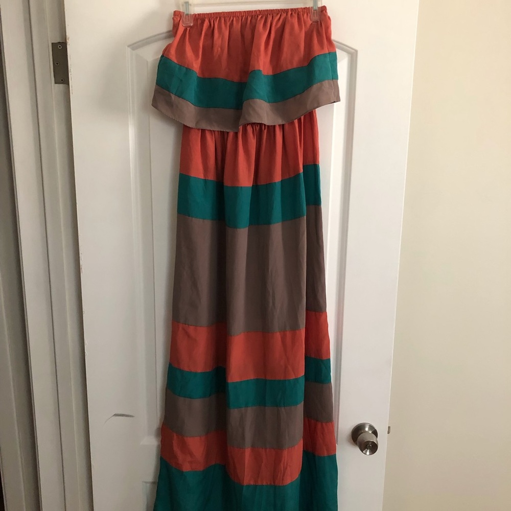 Boho strapless arc & co maxi dress